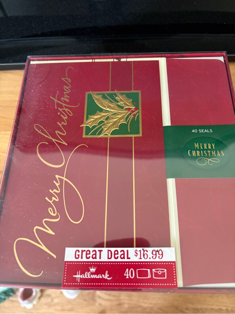 Hallmark Red and Gold Holiday Card Pack